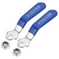 thumbnail image 1 of Unique Bargains Lever Handle Iron Chrome Plated Replacement 180 Degree for Ball Valve 2Pcs, 1 of 5