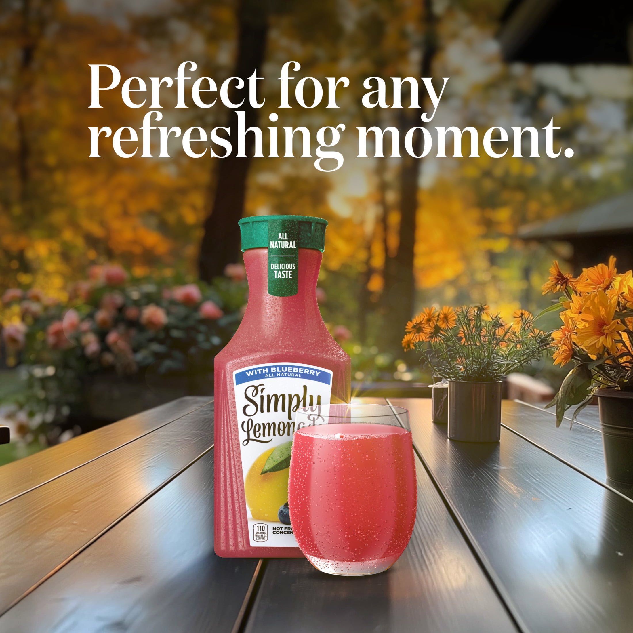 Simply Lemonade with Blueberry Bottle, 52 fl oz
