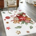 thumbnail image 3 of Christmas Gingerbread Area Rug 3x5 Washable Rug Non Slip Winter Xmas Balls Candy Pine Leaf Large Area Rug Indoor Floor Carpet for Entryway Bedroom Kitchen Living Room Home Office Dining Room Nursery, 3 of 8
