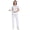 White, variant on Niaahinn Women's Scrubs Set - V-Neck Top & Drawstring Jogger Scrub Pant for Nursing Uniforms, 9 colors