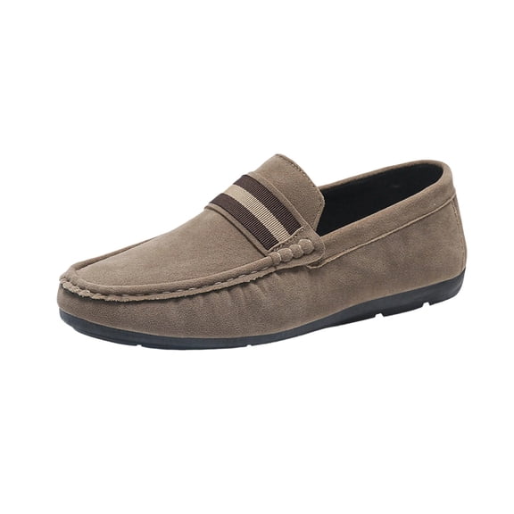 Busydd Loafers for Men Casual Non Slip Slip on Shoes Versatile Comfy Round Toe Men's Shoes 42