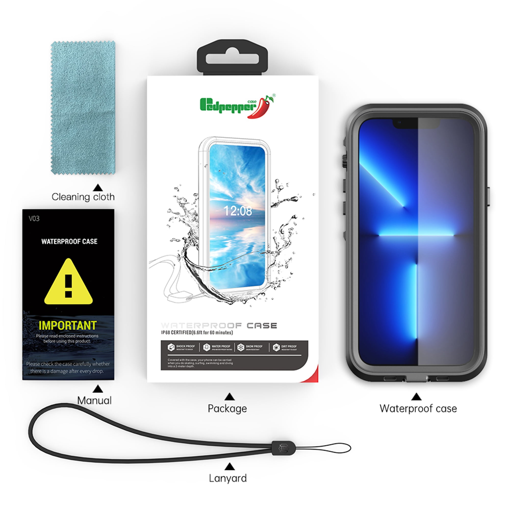 Coque étanche Magsafe iPhone 13 pro Max ( waterproof ip 68) CaseProof