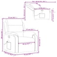 thumbnail image 2 of vidaXL Massage Recliner Chair Black Faux Leather, 2 of 5