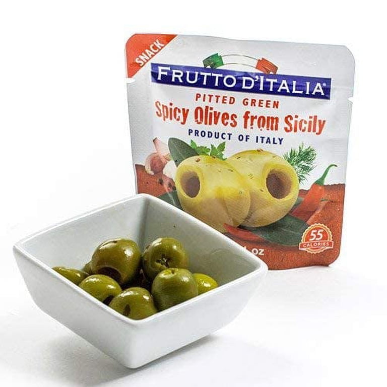 Frutto D'italia 20 Packs of Pitted Olives From Sicily 1.1oz Each