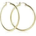 thumbnail image 1 of JFBUJC Boucles d'Oreilles Rondes en Acier Titane Boucles d'Oreilles pour Femmes Hypoallergéniques, 1 of 3
