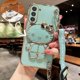 thumbnail image 3 of Hello Kitty Holder Bracelet Strap Lanyard Plating Phone Case For Samsung Galaxy A53 A73 A13 A23 A33 A12 A22 A32 A52 A52S A72 A04, 3 of 5