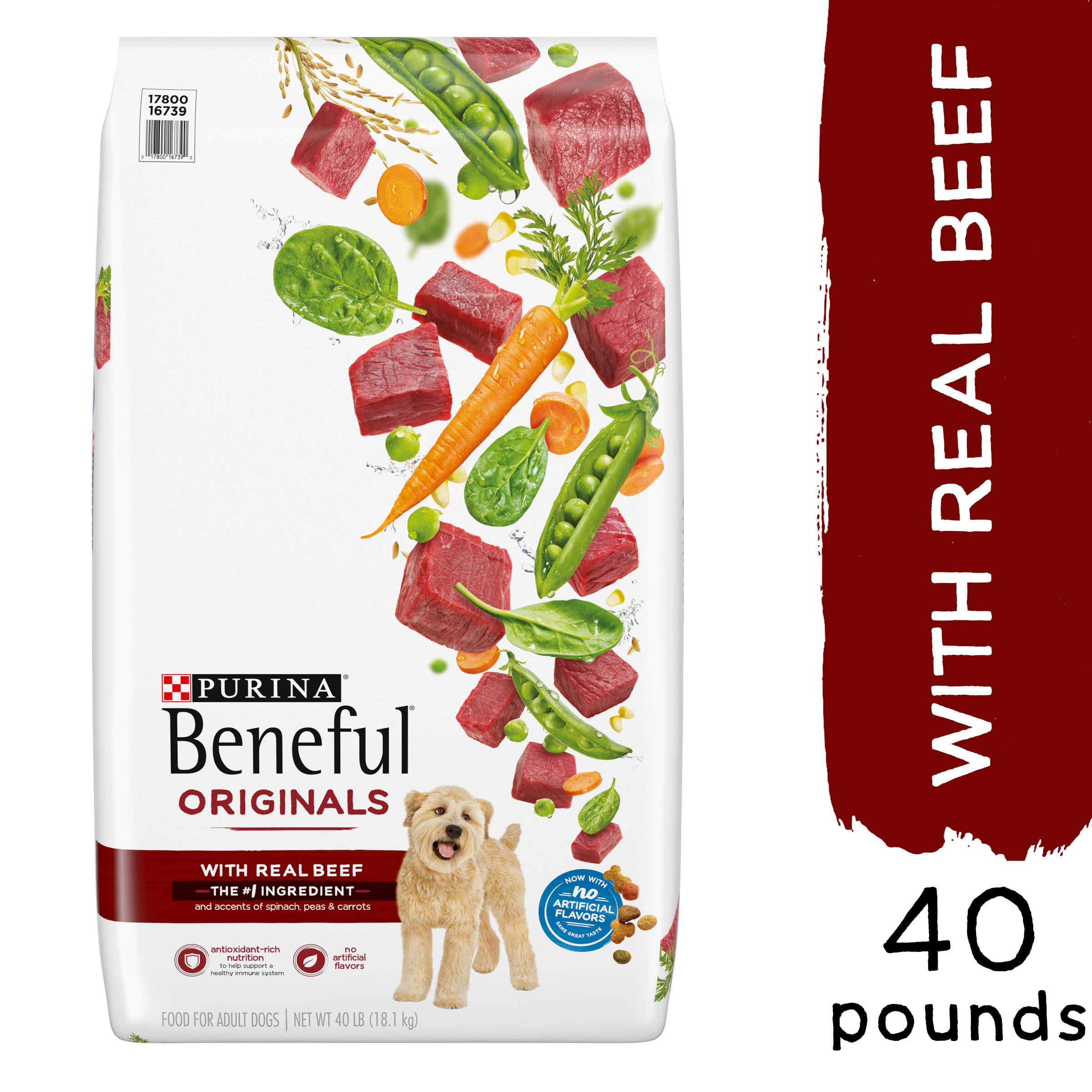 Purina Beneful Dry Dog Food Originals With Real Beef 40 Lb Bag