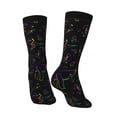 thumbnail image 3 of Goofa Dinosaur Printed Men's Crew Socks, Soft Durable Breathable Moisture-Wicking with Odor Control Cotton socks, 3 of 9