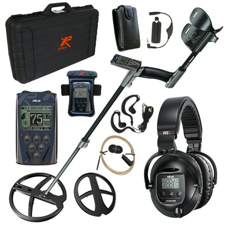 XP Deus Metal Detector, Full Headphones, Remote, 11” X35 Coil & Waterproof