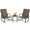 Brown, variant on Costway 3PCS Patio Rattan Rocking Chair Table Furniture Set Yard Cushion Brown