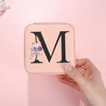 thumbnail image 7 of IEFSHINY Initial Travel Jewelry Box for Women Girls PU Leather Portable Waterproof Jewelry Box for Women Girls Jewelry Gifts, 7 of 7
