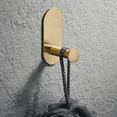thumbnail image 2 of 3X Wall Mounted Hand Towel Bar Rack Brushed Gold Round Toilet Paper Holder Hook Hardware Accessories,10cm, 2 of 4