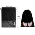 thumbnail image 2 of Tripumer 10 Pcs Travel Shoe Bags Portable Shoe Bags Non-Woven Fabric Travel Shoe Bags with Rope for Men and Women Black, 2 of 6