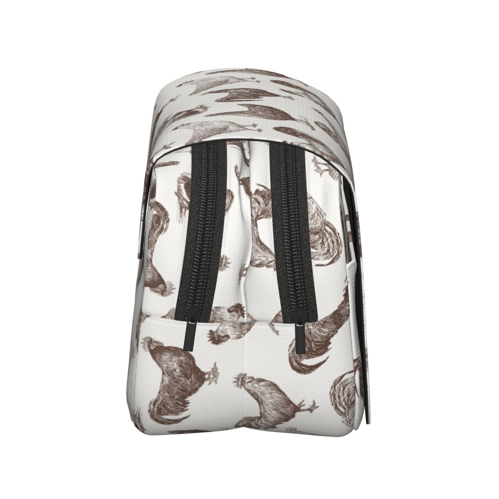 Rateoe Chickens Pattern Double Clamshell Pen Case, Storage Organizer with Two Zipper Compartments– Holds Up to 50 Pencils & Pens