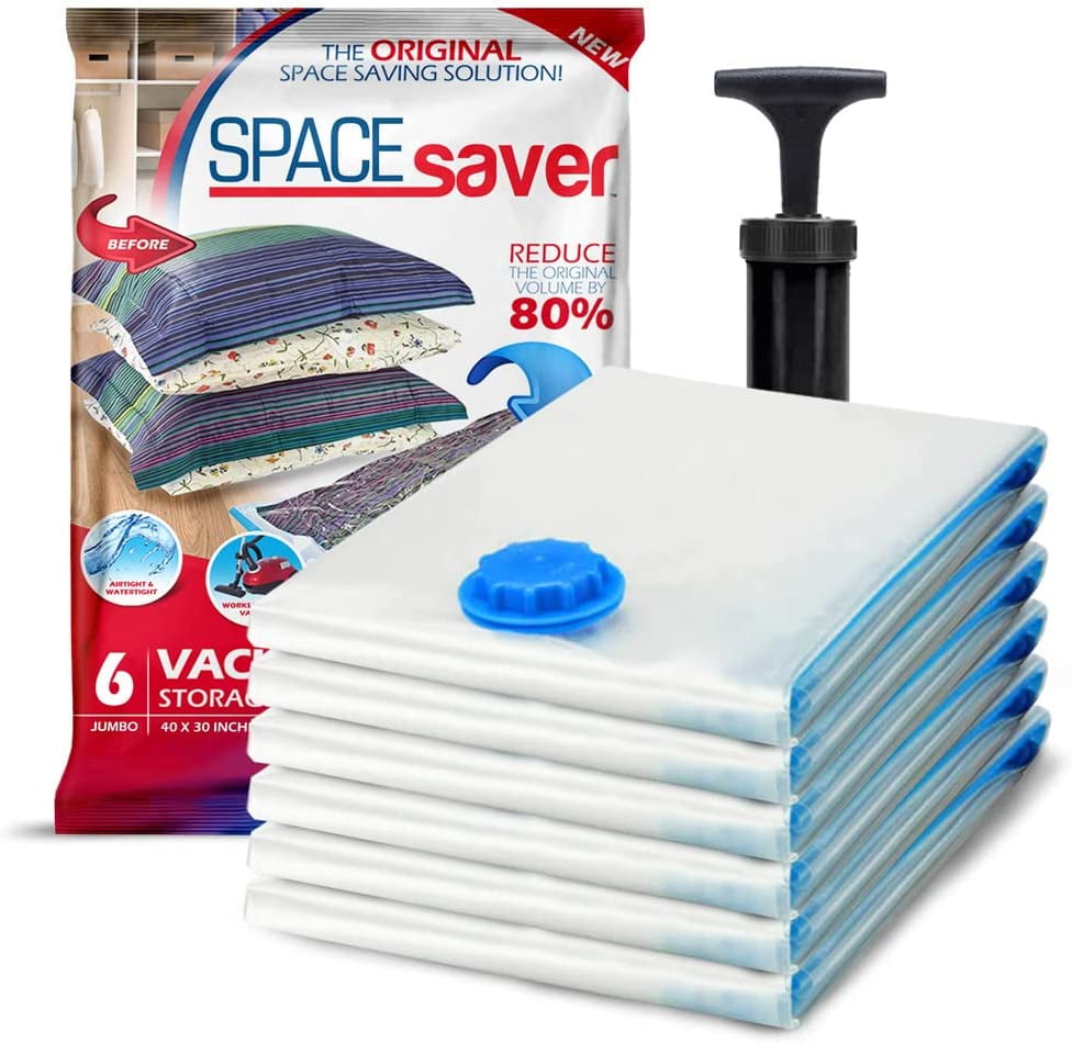 5x Vacuum Storage Space Saver Bags Saving Seal Clothing Compressed Bag Organizer 