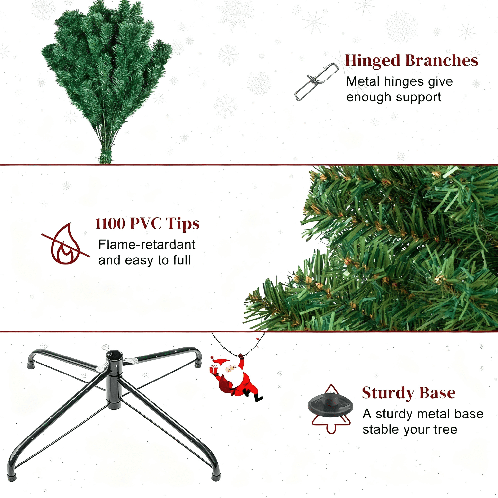 7ft 1334 Branch Christmas Tree