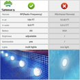 thumbnail image 2 of Submersible Led Lights With Magnet, Ip68 Waterproof Underwater Pool Led Lights With 13 Leds, 4 Suction Cups And 164ft/50m Rf Remote, Battery Operated, 2 of 5
