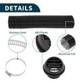 thumbnail image 6 of Unique Bargains Car Truck RV Bus Van Car Heater Duct Kit Car Heater Duct Pipe Hose Set with Heater Pipe Air Vent Outlet Cover 60mm ID 80cm Max L, 6 of 6