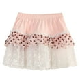 thumbnail image 2 of Richie House Girls' Multi-Layered Skirt with Lace, Bow and Pearl Accents RH0285, 2 of 2