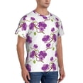 thumbnail image 5 of Rocae Orchids Flowers for Men's Moisture-Wicking Crew Tee - T-Shirt for Sports, Outdoor Activities, and Casual WearLarge, 5 of 9