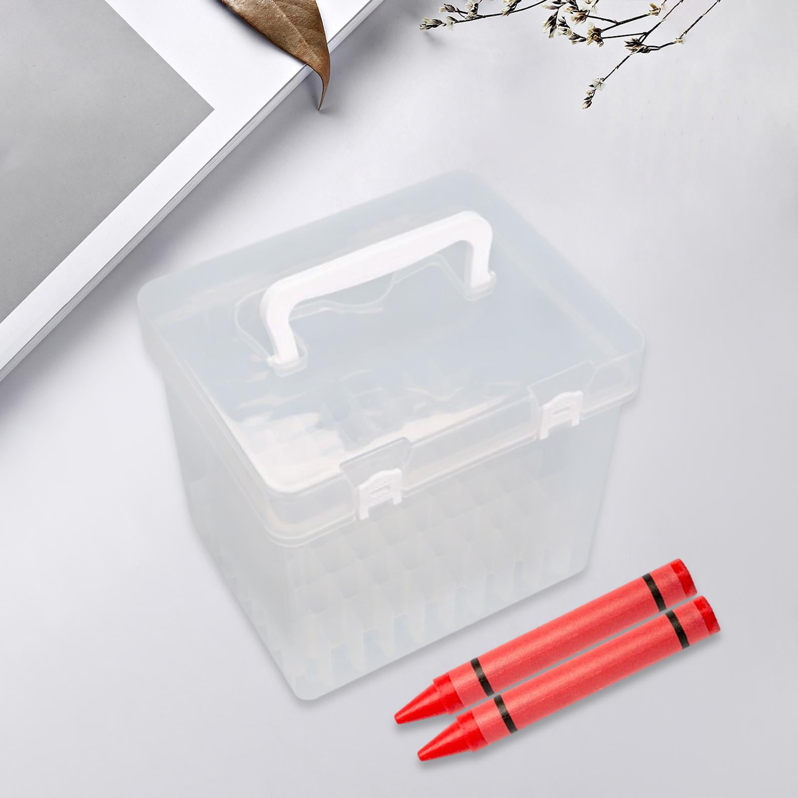 Marker Pen Carrying Case, Marker Holder with Slots, Portable Office Desk Organizer, Marker Pen Organizer, Brush Pen Case 80 Slots