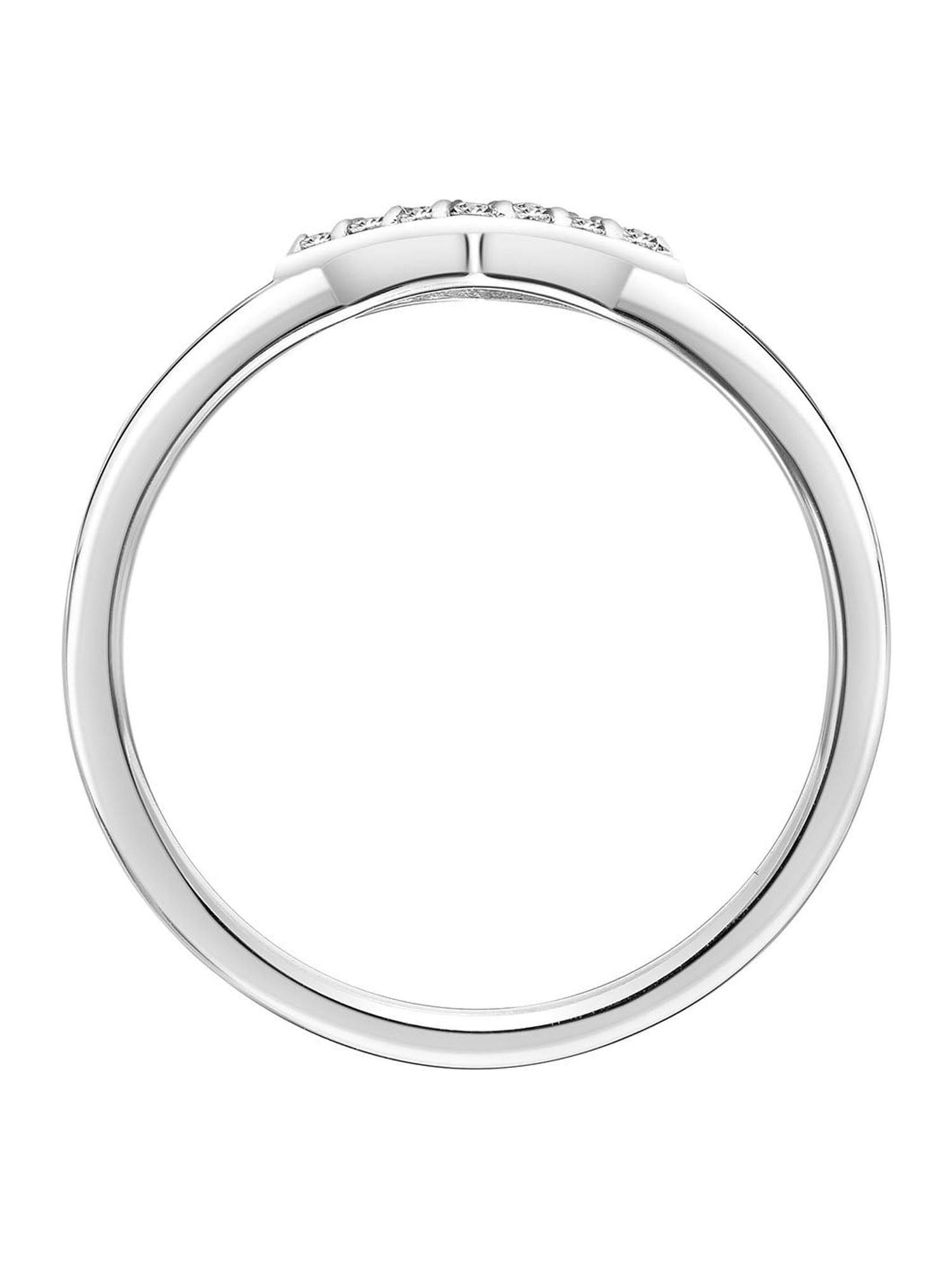 Keepsake 1/10 Carat T.W. Diamond Stacking Ring in Sterling Silver