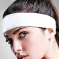 thumbnail image 2 of YESTUNE Sweatband Cotton Sports Headbands Terry Cloth Moisture Wicking Athletic Headband, 2 of 13