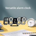 thumbnail image 4 of Reloj Despertador Digital, Reloj Electrónico de Pantalla Led Fotosensible 3D Automática, 23.5x9.3x1.8cm, Reloj Multifunción de Doble Propósito, Despertador de Luz, 4 of 8