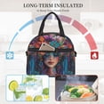 thumbnail image 4 of Easygdp Bohemian Colorful Flower Woman Caja de Almuerzo para Mujeres y Hombres, Bolsa de Almuerzo Insulada, Bolsas Reutilizables Impermeables para Viajes, Trabajo y Picnics, 4 of 7