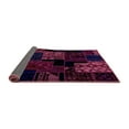 thumbnail image 2 of Ahgly Company Indoor Round Patchwork Purple Transitional Area Rugs, 3' Round, 2 of 4