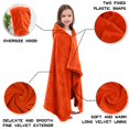 thumbnail image 3 of Towel Hiturbo Kids - Forro polar de felpa con capucha (127 x 76 cm), color naranja, 3 of 7