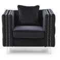 thumbnail image 3 of Miekor Furniture Paige G828A-C Chair , BLACK 08461, 3 of 4