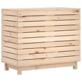 thumbnail image 5 of vidaXL Panier à Linge 88.5x44x76 cm Bois Massif Pin, 5 of 5