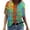 Multicolor, variant on Cilsoka Boho Tops for Women Cotton Trendy Floral T-Shirt for Women Summer Colorful Short Sleeve Tunic Tops V Neck Graphic Tees Shirt Casual Comfy Blouses Tops