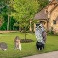thumbnail image 5 of Espantapájaros de búho de plástico con jaula realista Koolmei con cabeza giratoria y sonido, 5 of 5