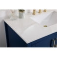 thumbnail image 5 of Elegant Decor Aubrey 42" Steel and Solid Wood Single Bathroom Vanity in Blue, 5 of 8