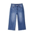 thumbnail image 6 of Capri Jeans for Women High Waisted Straight Leg Trendy Strechy Loose Straight Cropped Denim Jeans Pants with Pockets Sky Blue XL, 6 of 6