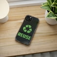 thumbnail image 5 of DistinctInk Clear Hybrid Case for Apple iPhone 15 Pro (6.1" Screen) - Choose To Reuse - Tempered Glass Back, 5 of 9