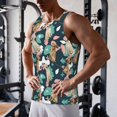 thumbnail image 5 of Pofeuu Labrador Retriever Dog Print Men's Workout Tank Tops Sleeveless Muscle Gym Shirt Quick Dry-4X-Large, 5 of 7