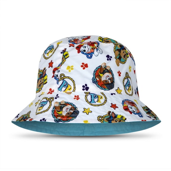 Paw Patrol Hot Fun Reversable, Foldable, UPF50 Sun Protection Bucket Hat Size 2-4 Toddler
