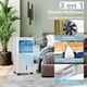 thumbnail image 2 of Costway Enfriador de Aire Evaporativo 3 en 1 Ventilador Portátil Humidificador 3 Modos 4 Velocidades Control Remoto 37 x 32 x 75 cm Blanco, 2 of 9