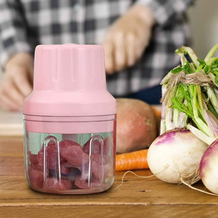 

ESULOMP Electric Garlic Machine Kitchen Cooking Machine Masher Garlic Machine Mini Meat Grinder Pull Garlic Machine Baby Food Supplement Machine