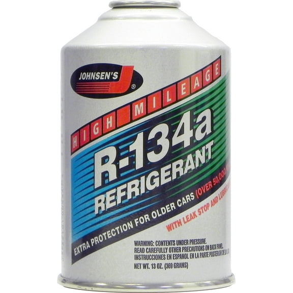 Johnsen's High Mileage R-134a for Older Cars and Truck with Leak Stop Lubricants, 1-Pack, 13 oz.