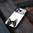 thumbnail image 4 of WIRESTER Shockproof Soft Rubber Cover Case for Apple iPhone 17 Pro 6.3" 2025, Animal Black White Tuxedo Cat, 4 of 5