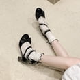 thumbnail image 6 of SACFOF Women Strappy Mary Janes Platform Chunky Heel Pumps with Bow Kawaii Shoes Patent Leather Pumps Ankle Strap Dress Shoes, 6 of 6