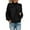 A-Black374, variant on Women's Textured Knit Mock Neck Sweater Oversized Solid Color Balloon Sleeve Pullover Warm Cozy Daily Casual Knit Top