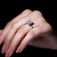 thumbnail image 4 of Empire Jewelry 14K White Gold Plated Rings Gift - 1.9 Ct Princess Cut Diamond Rings - Split Shank Wedding Diamond Rings for Her - Twisted Anniversary Gifts Clearance Rings - Wedding Jewelry for Women, 4 of 5