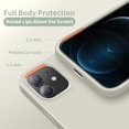 thumbnail image 3 of IBAOLEA Designed for iPhone 12 Case, Designed for iPhone 12 Pro Case, Silicone Shockproof Phone Cover with [Soft Anti-Scratch Microfiber Lining] 6.1 inch, Stone, 3 of 7