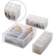 thumbnail image 3 of Billuyoard Organizador de ropa interior plegable, sujetador, corbata, calcetines, caja de almacenamiento de ropa, contenedor, armario, Almacenamiento y organización del hogar Blanco 6+7+ 11 celdas, 3 of 6