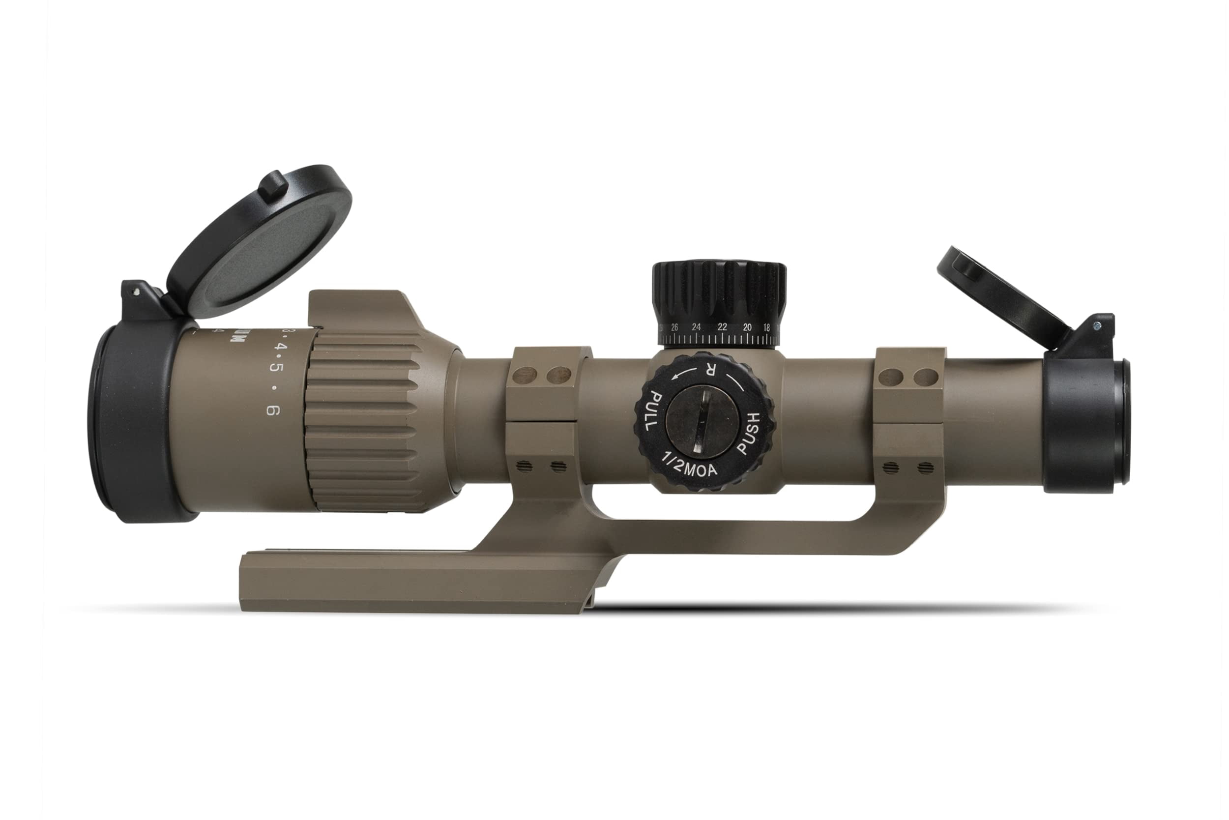 Monstrum Spectre 1-6x24 LPVO Rifle Scope | Flat Dark Earth